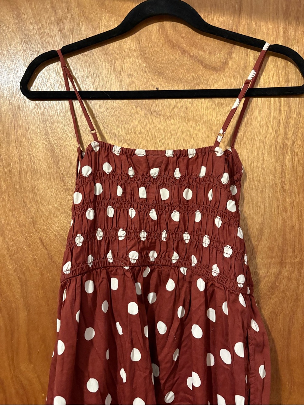 GAP Polka Dot Smocked Maxi Dress - Picture 5 of 6